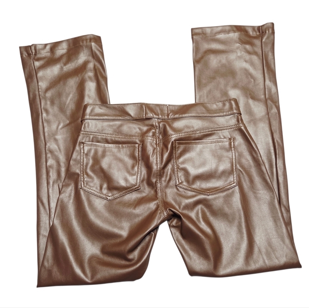 REVICE High Street Faux Leather Flare Pants Brown Size 29 - Picture 8 of 14